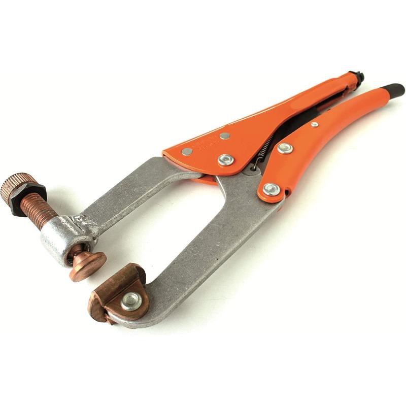 Grip-On 344070 Aluminum Alloy C-Clamp Locking Pliers With Spindle