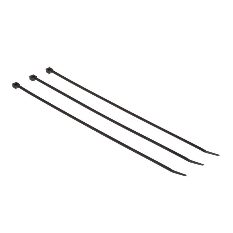 3M Cable Tie CT11BK50-C, curved tip allows for faster threading andinstallation