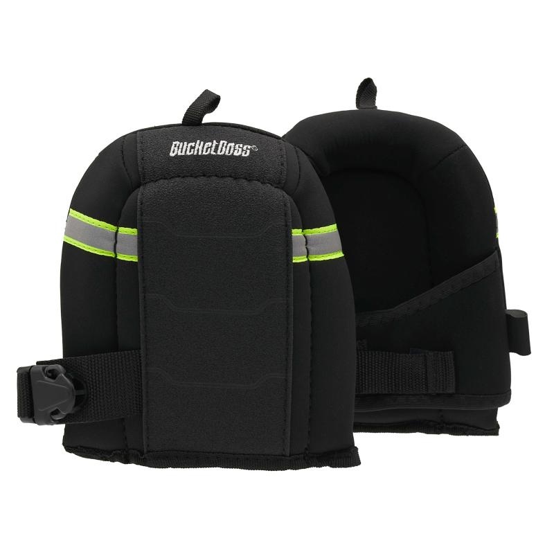 Bucket Boss GX3 Flooring Knee Pads, KneeKeeper HV Kneepads Black