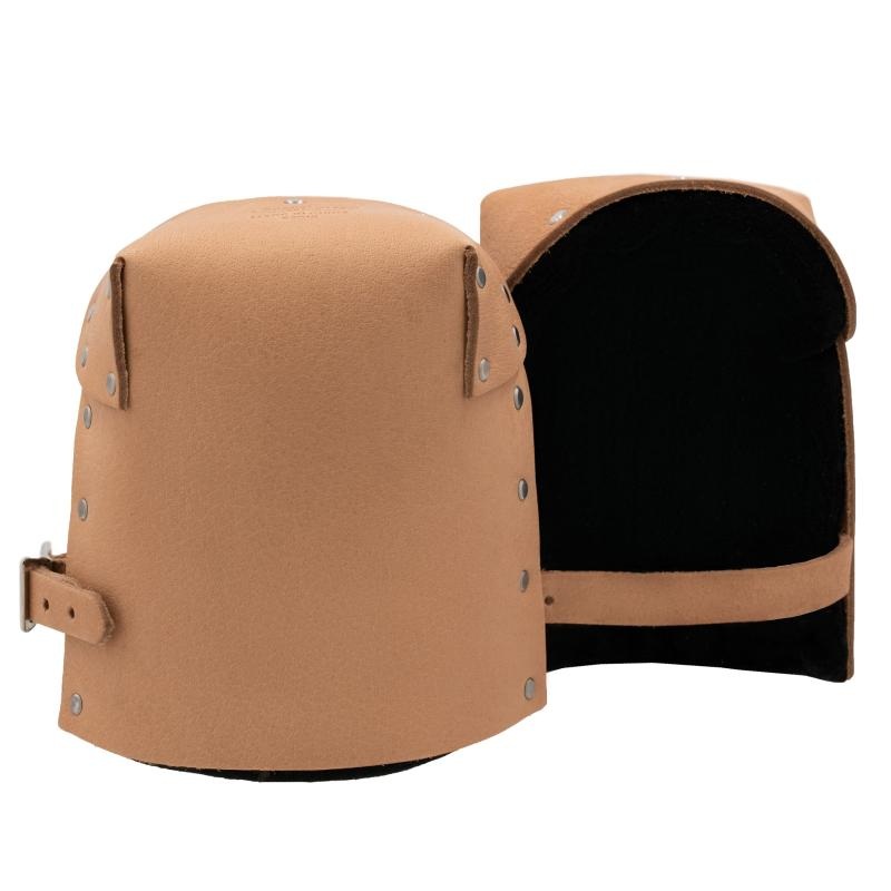 Bucket Boss 92013 Pro Leather Knee Pads, Tan|Brown