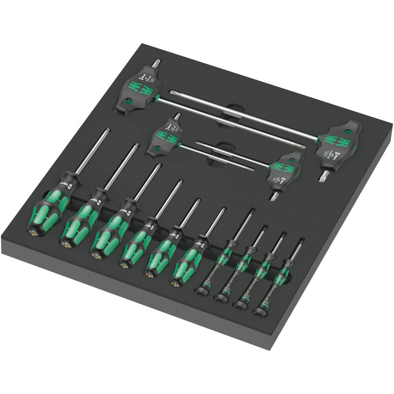 Wera 9712 Foam insert TORX HF screwdriver set 1, 14 pieces