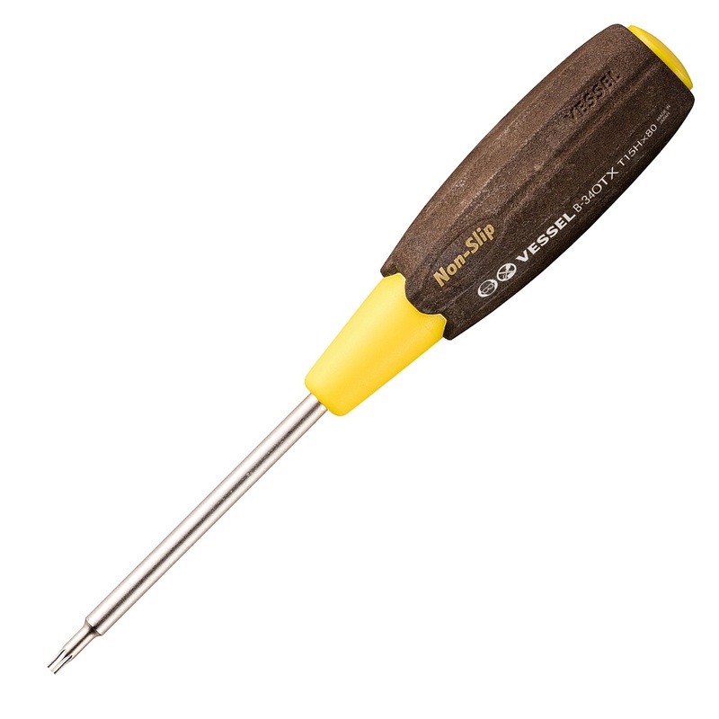Vessel Tools 340T15H80 Wood-Compo TORX Screwdriver No.B-340TX, T15H x 80