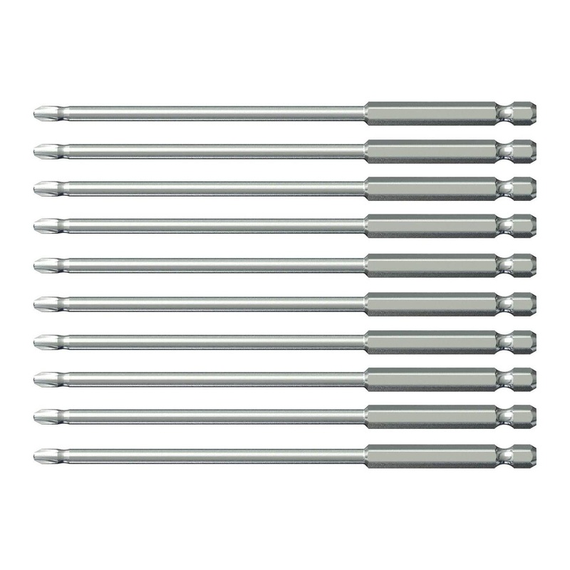 Vessel Tools NTPH2150P10K Neck Torsion Power Bits, PH2 x 150 mm, Bulk 10 Pc.