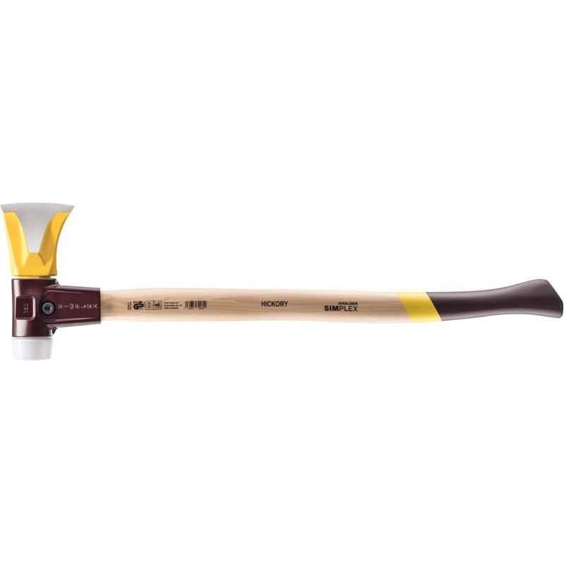 Halder 3007.751 Simplex Splitting Axe with Nylon Insert Cast Iron Housing and Hickory Handle