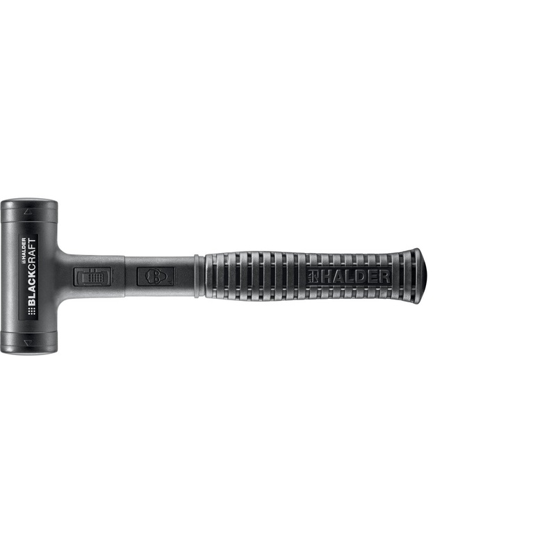 Halder 3379.040 Blackcraft Dead Blow Hammer, Polyurethane Cover, Steel Housing and Handle