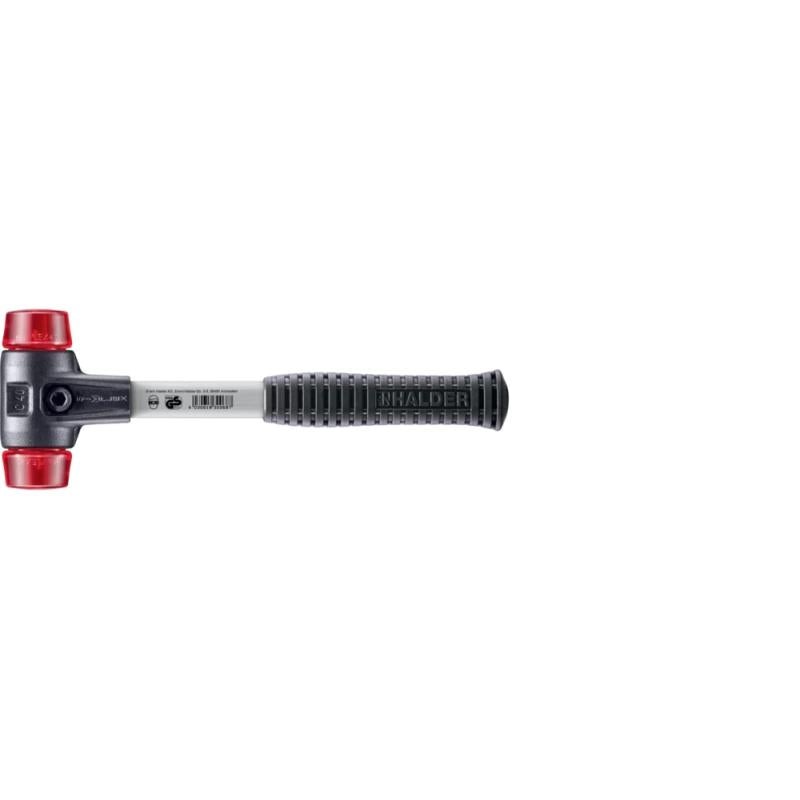 Halder 3706.040 SIMPLEX Plastic Soft-Face Mallet w/ Steel Housing & Fiberglass Handle1.9 lbs Head