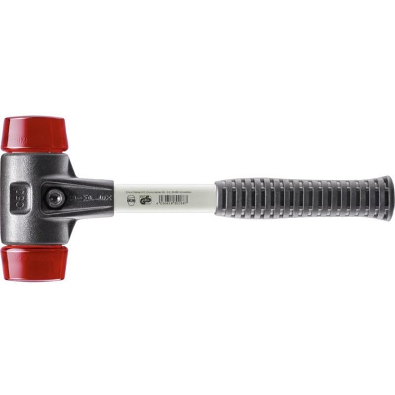 Halder 3706.050  SIMPLEX Plastic Soft-Face Mallet w/ Steel Housing & Fiberglass Handle, 2.6 lbs Head