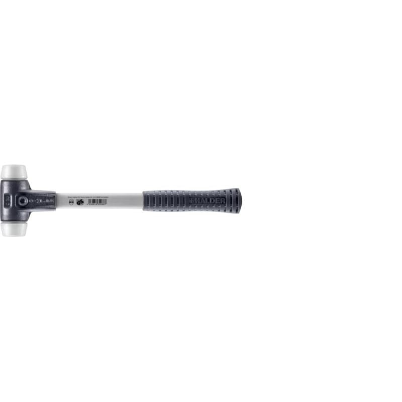 Halder 3707.030 SIMPLEX Superplastic Soft-Face Mallet w/ Steel Housing & Fiberglass Handle