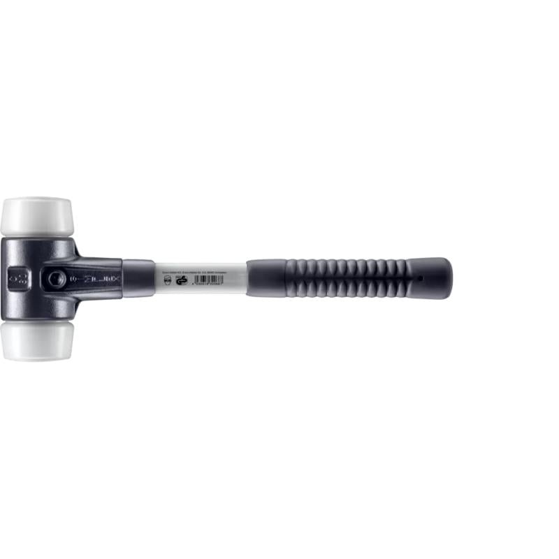 Halder 3707.060 Simplex Mallet with Superplastic Inserts Heavy Duty Reinforced Housing and Fiberglass Handle