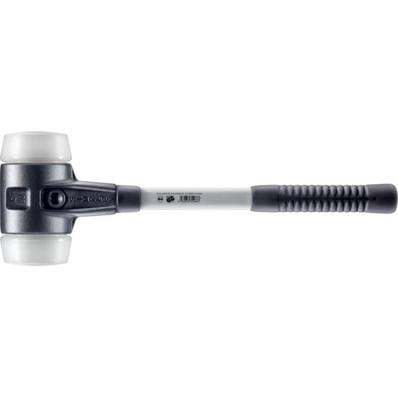 Halder 3707.080 Simplex Mallet with Superplastic Inserts Heavy Duty Reinforced Housing and Fiberglass Handle