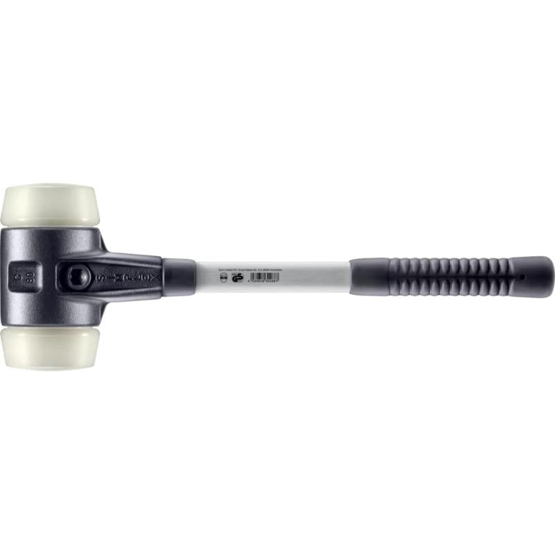 Halder 3708.080 Simplex Mallet with Nylon Inserts Heavy Duty Reinforced Housing and Fiberglass Handle