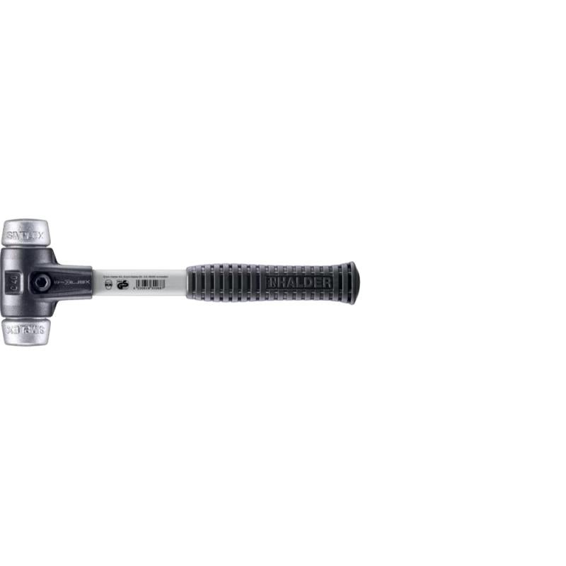 Halder 3709.040 SIMPLEX Soft Metal Soft-Face Mallet w/ Steel Housing & Fiberglass Handle