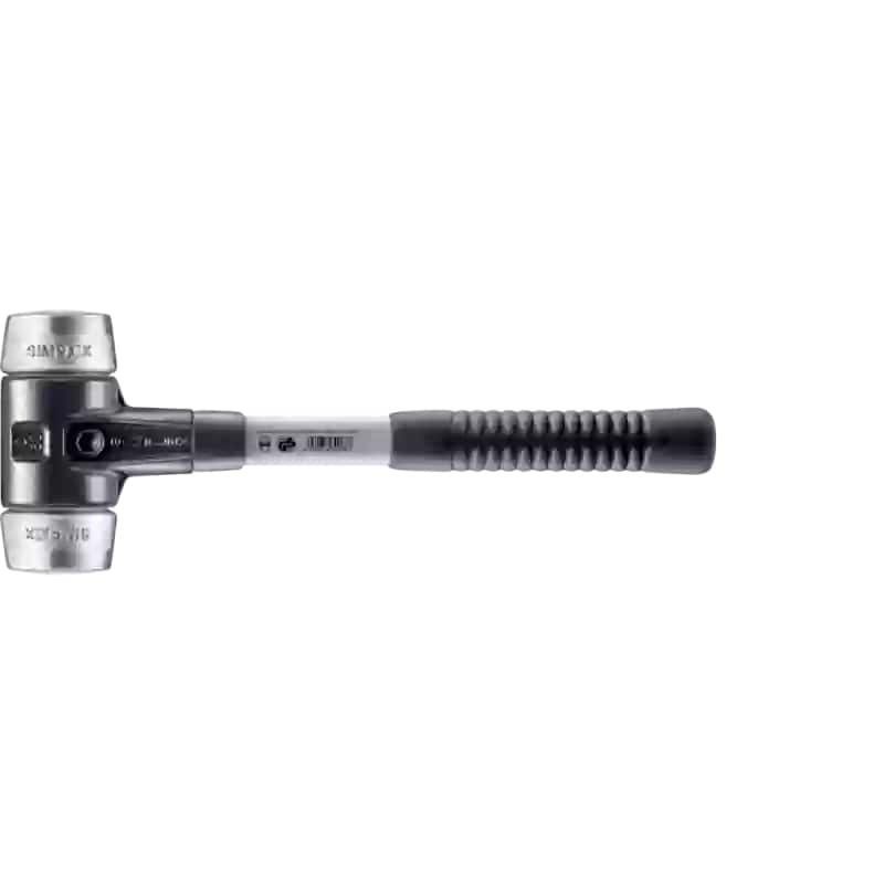 Halder 3709.060 Simplex Mallet with Aluminum Inserts Heavy Duty Reinforced Housing and Fiberglass Handle