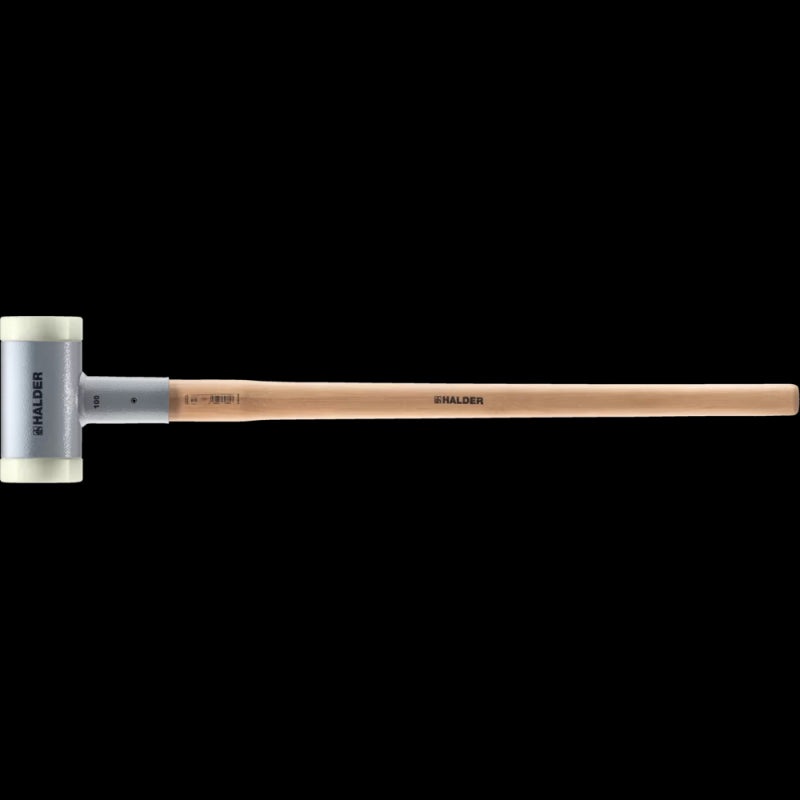 Halder 3366.0s6 Supercraft Dead Blow, Non-Rebounding "Light Duty" Sledgehammer with Nylon Face Inserts Steel Housing and Hickory Handle