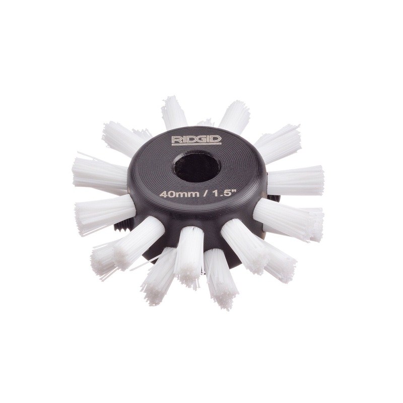 Ridgid 68933 1.5" (40mm) nylon brush for 1/4" (6mm) cable